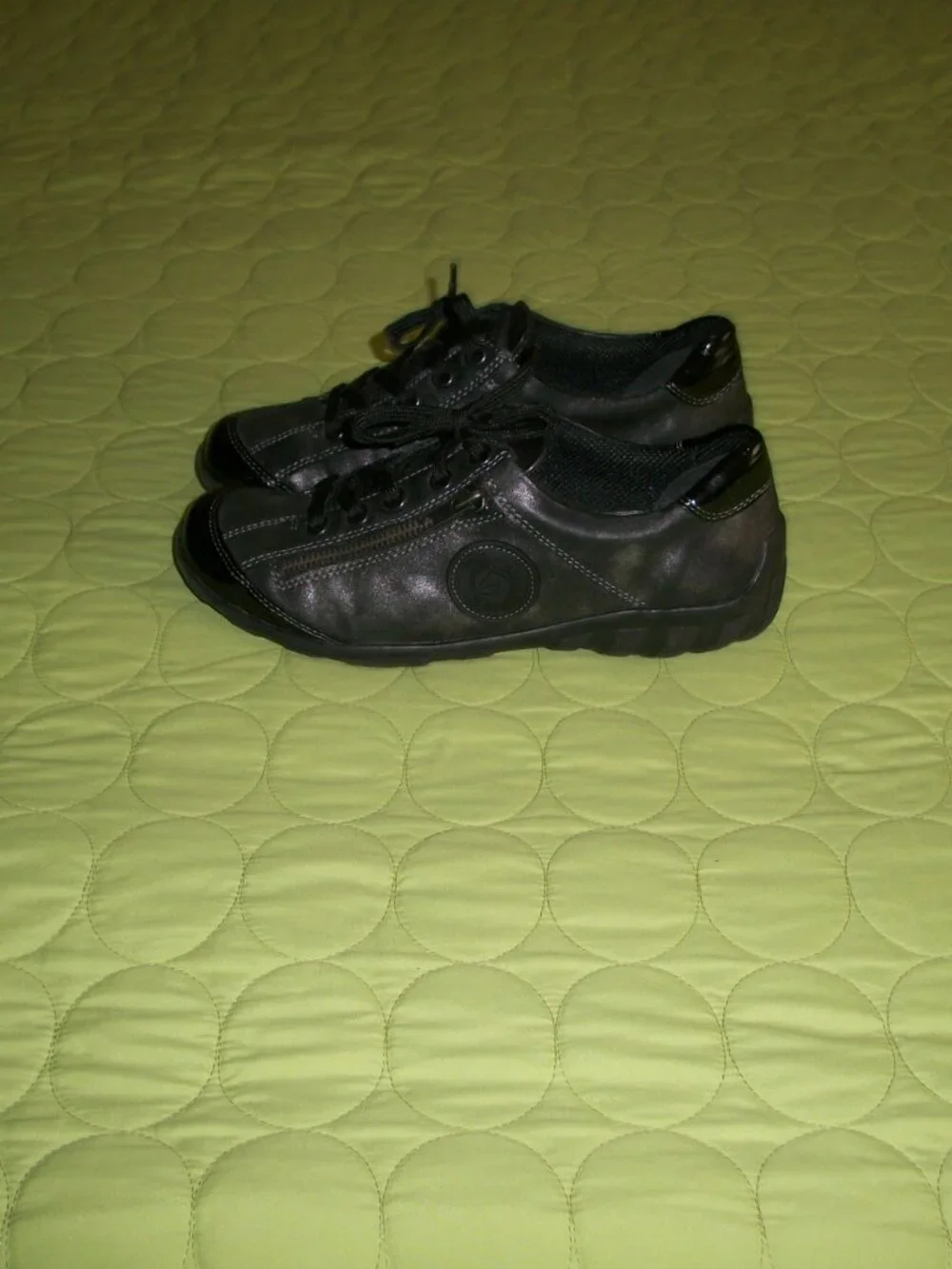 Remonte Women's Black Leather Comfort Shoes Size 6.5